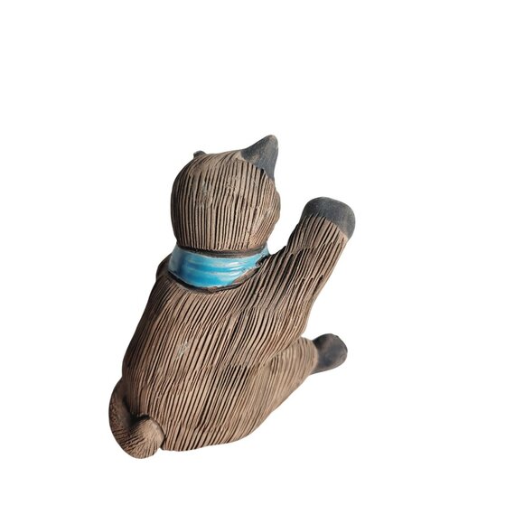 Vintage Casals Cat Figurine Handmade Hand Painted Signed 3.75" Tall READ - Picture 3 of 8